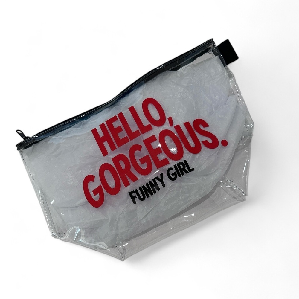 hello gorgeous funny girl Broadway Clear Clutch Makeup bag Travel Pouch Glee
